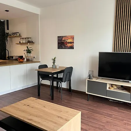 Nowy Plazowy Z Silownia I Hala Garazowa * 格但斯克